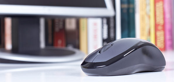 computer mouse on desk